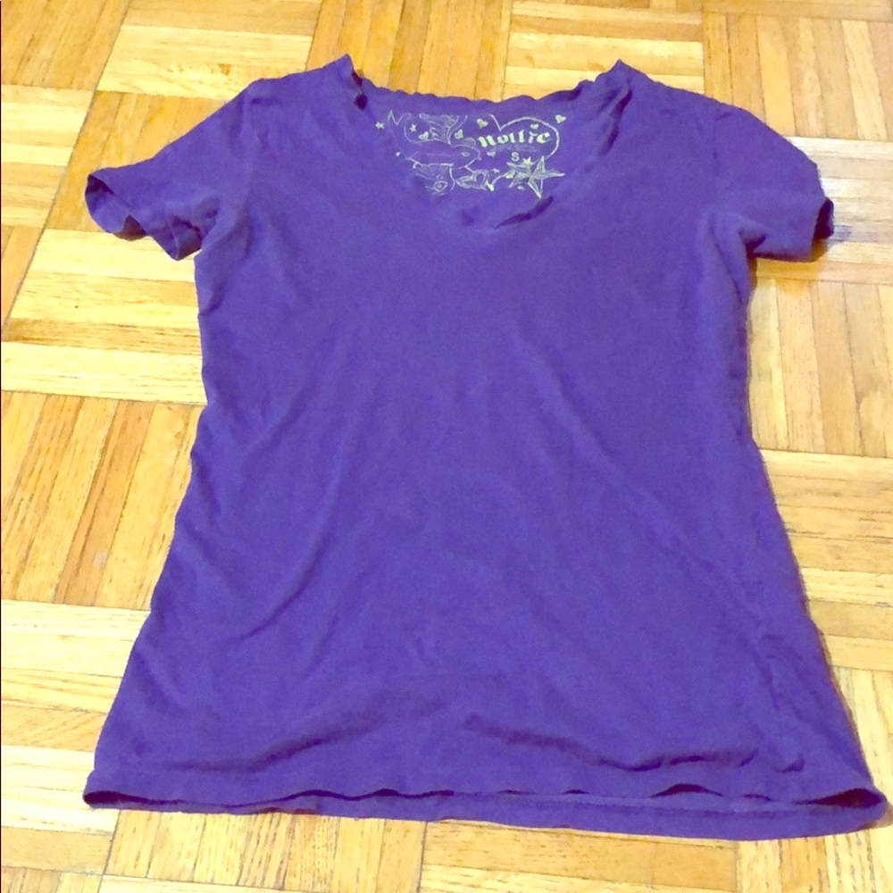 Purple V-Neck T-Shirt